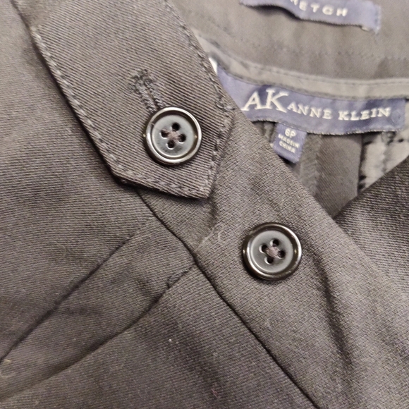 Anne Klein Black Stretch Trouser Size 6 Petite - Picture 3 of 4